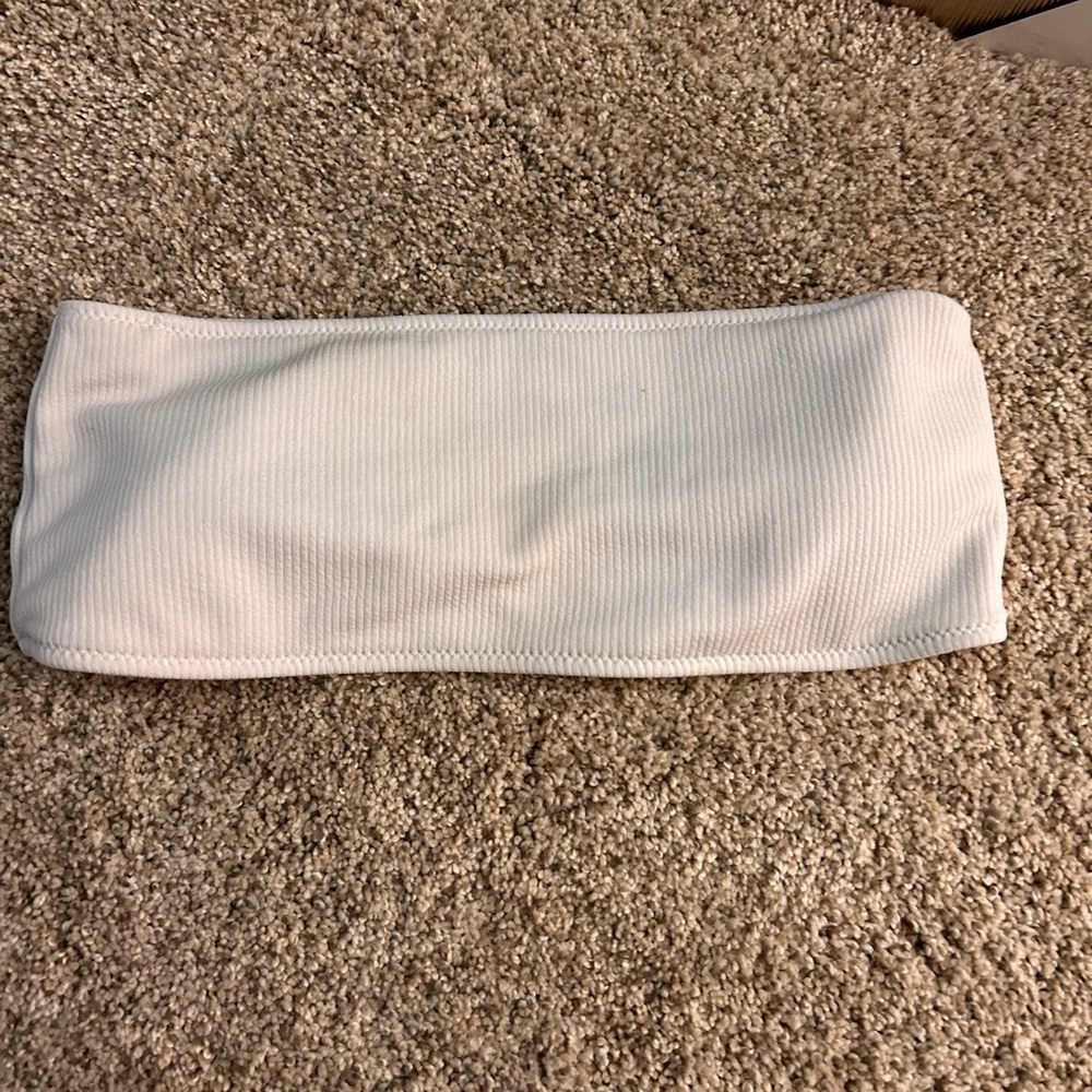 White bandeau top